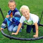 Saucer-Shaped Web Swing for Kids