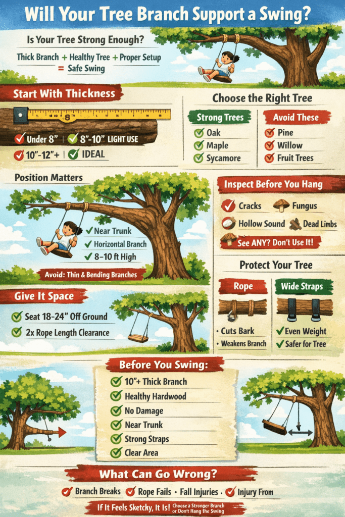 Infographic - Will Your Tree Branch Support a Swing?
