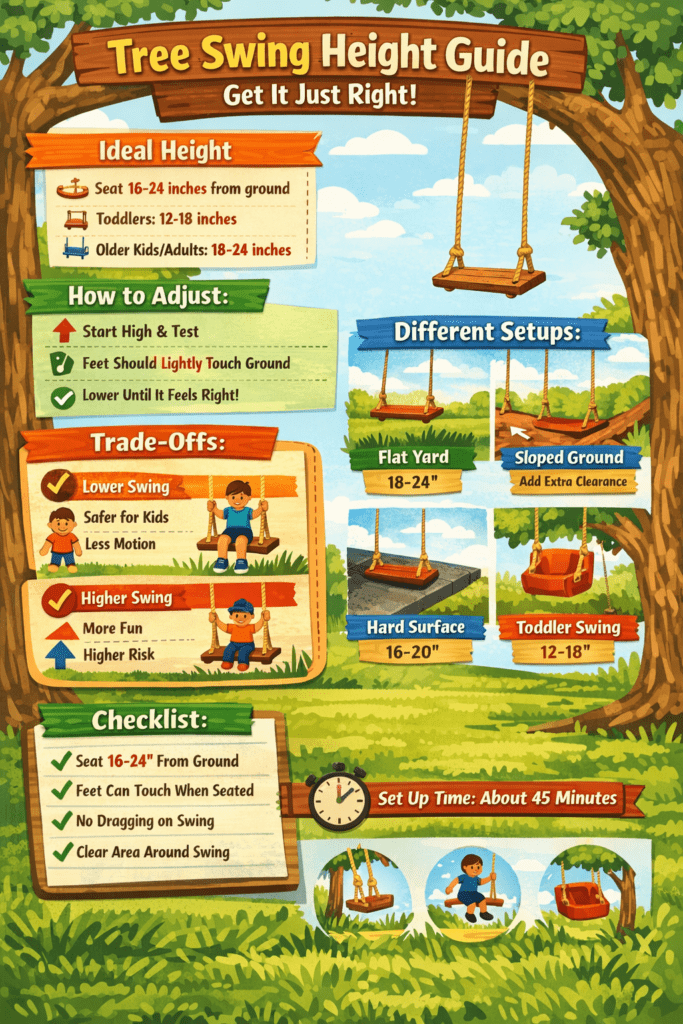 Infographic - Tree Swing Height Guide