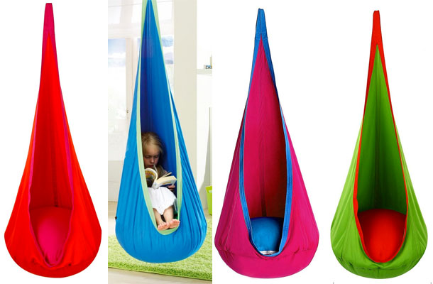 Kids Pod Swings in 4 Different Colors
