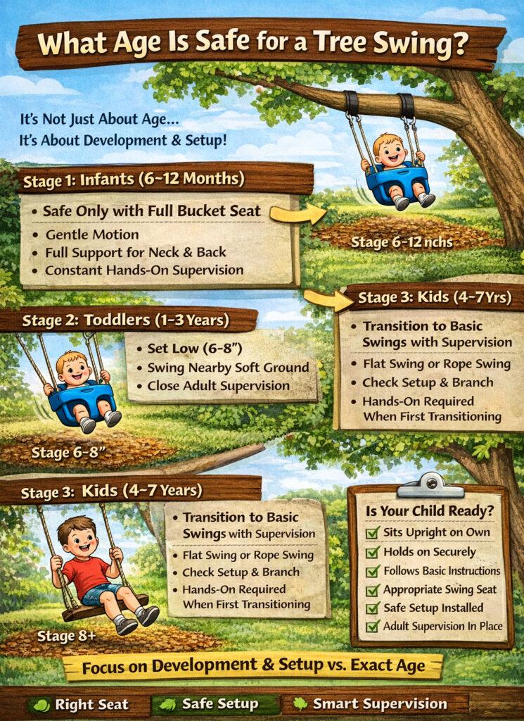 Infographic - What Age is Safe for a Tree Swing
